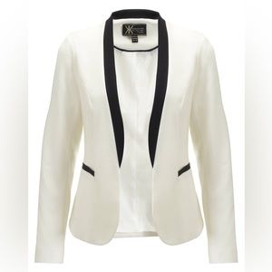 kardashian kollection white tuxedo jacket